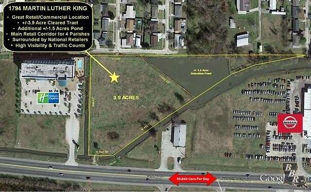 5.4 Acres of Commercial Land for Sale in Houma, Louisiana