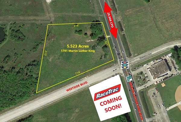 5.5 Acres of Commercial Land for Sale in Houma, Louisiana