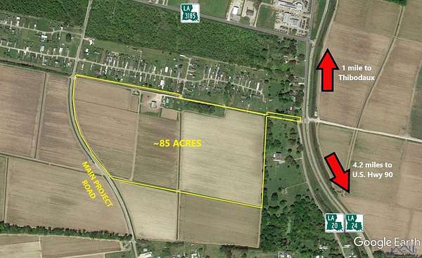 85 Acres of Mixed-Use Land for Sale in Schriever, Louisiana