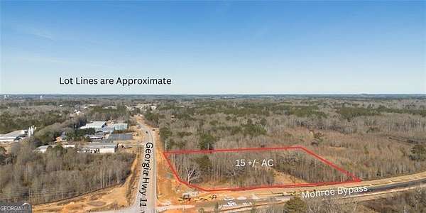 15 Acres of Land for Sale in Monroe, Georgia
