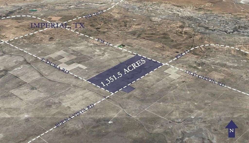 1,352 Acres of Agricultural Land for Sale in Imperial, Texas