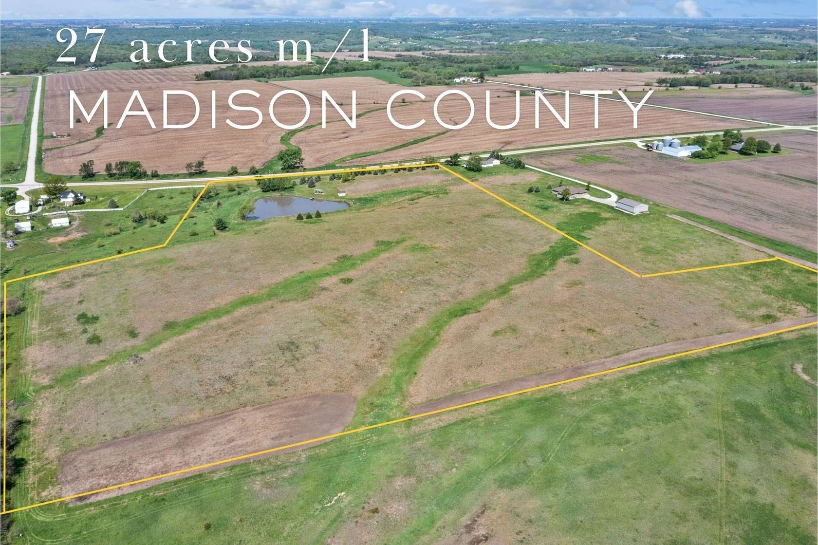 26.6 Acres of Recreational Land for Sale in St. Charles, Iowa