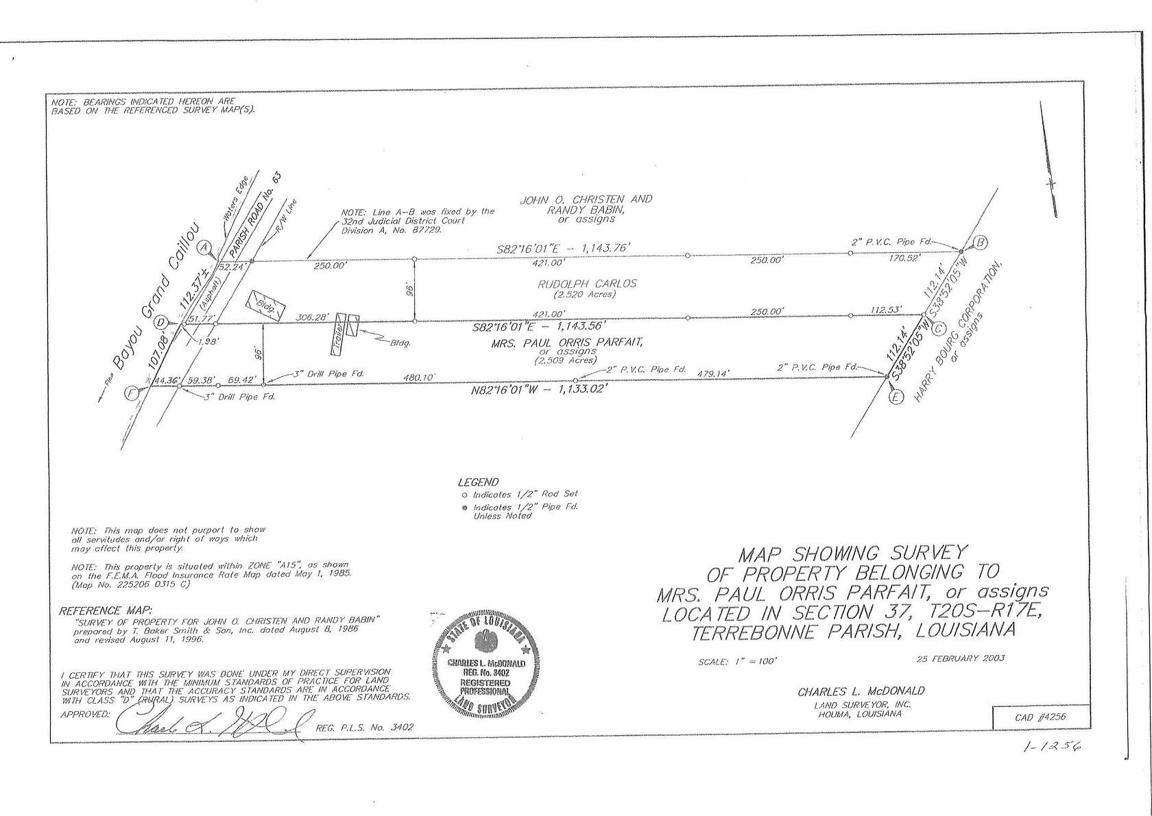 3 Acres of Land for Sale in Dulac, Louisiana