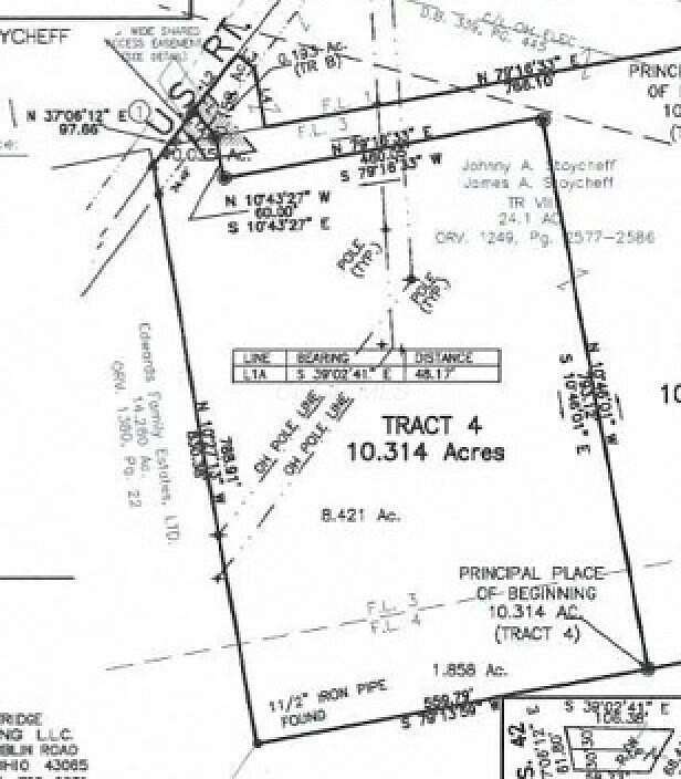 10.3 Acres of Land for Sale in Ostrander, Ohio