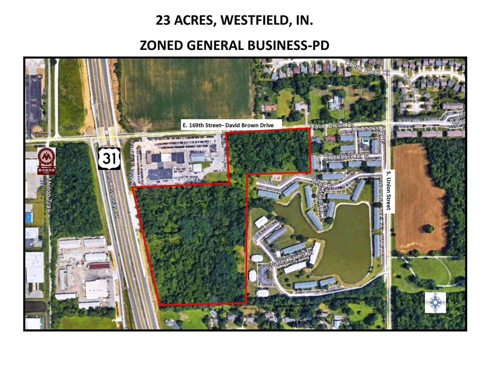 23.1 Acres of Mixed-Use Land for Sale in Westfield, Indiana