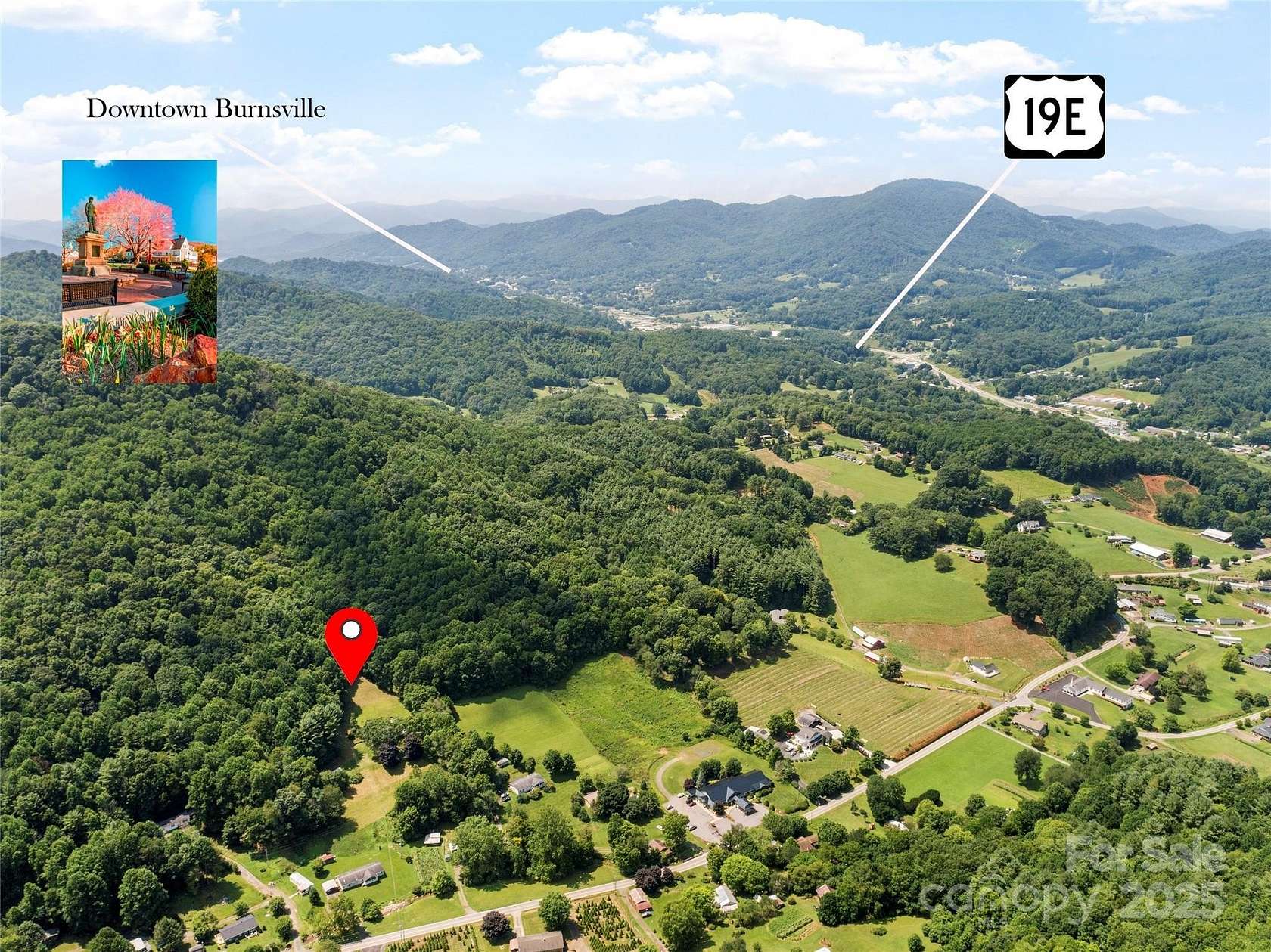 10.3 Acres of Land with Home for Sale in Burnsville, North Carolina