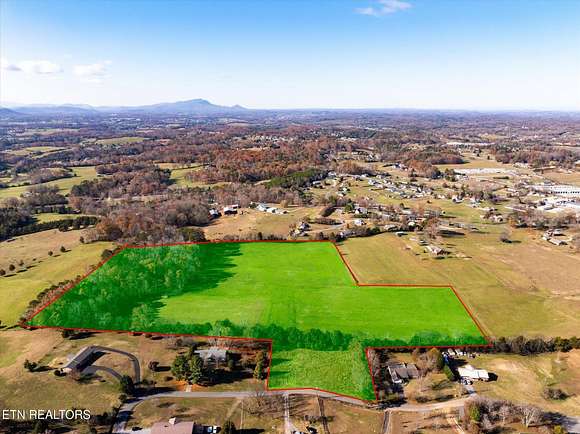 21.67 Acres of Agricultural Land for Sale in Sevierville, Tennessee