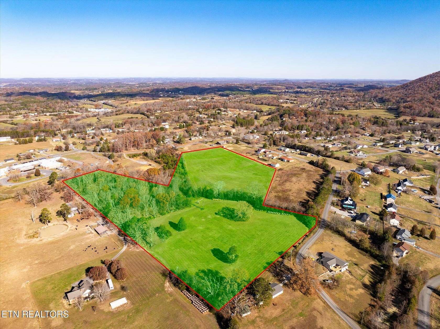15.6 Acres of Recreational Land for Sale in Sevierville, Tennessee