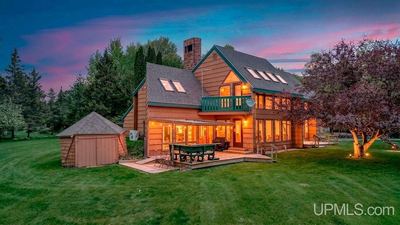 25.9 Acres of Recreational Land with Home for Sale in Rapid River, Michigan
