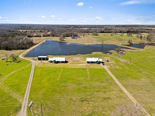16.3 Acres of Land with Home for Sale in Pittsburg, Texas