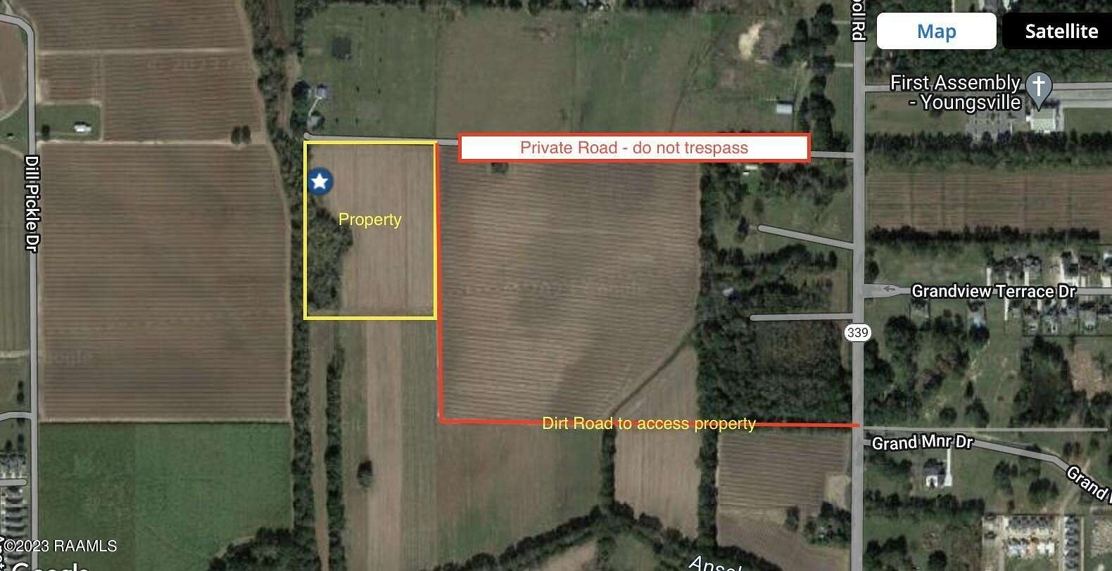 8 Acres of Commercial Land for Sale in Lafayette, Louisiana