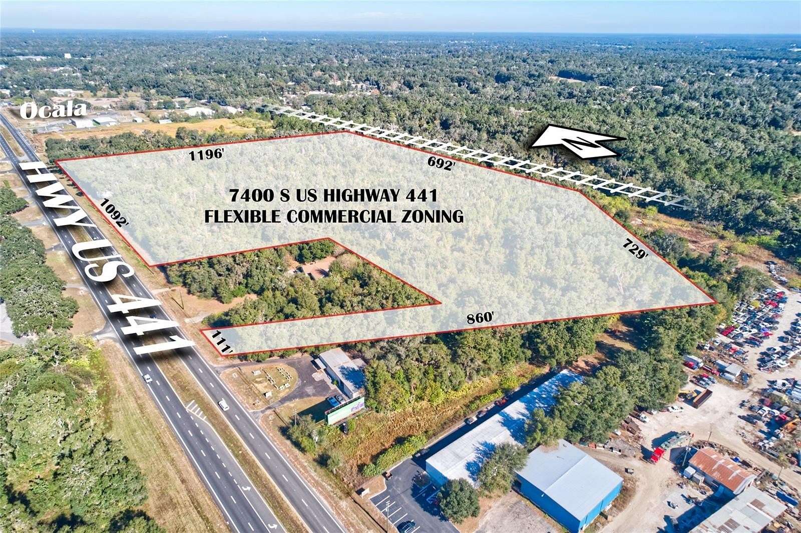 31.4 Acres of Mixed-Use Land for Sale in Ocala, Florida