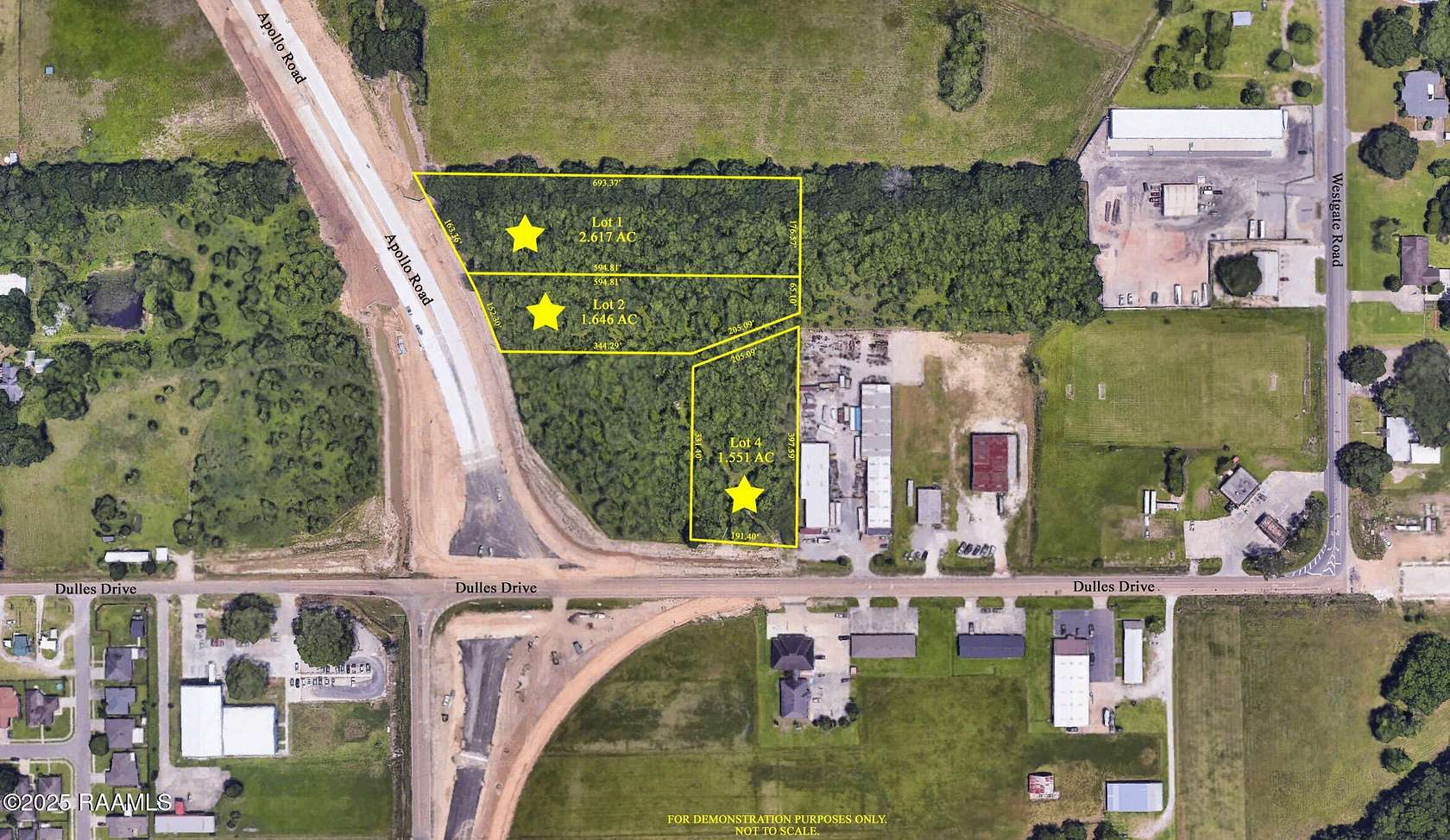 1.55 Acres of Commercial Land for Sale in Scott, Louisiana
