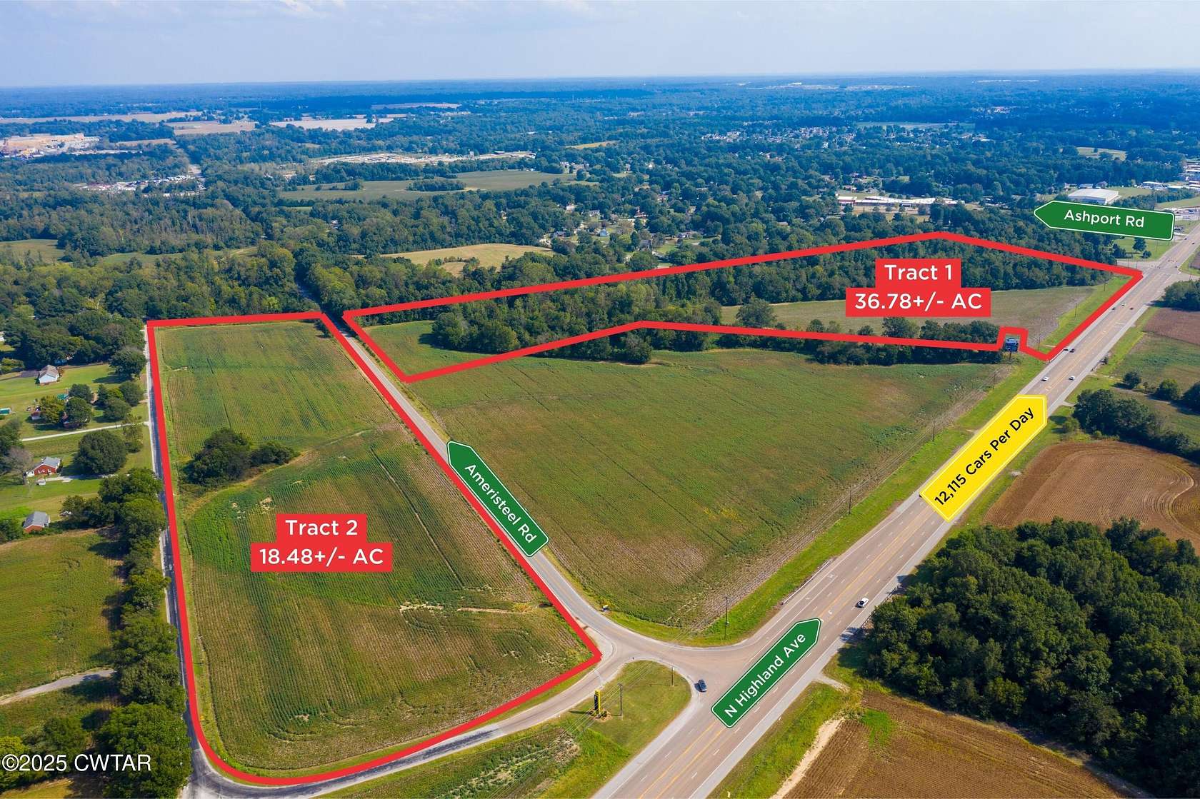 18.5 Acres of Land for Sale in Jackson, Tennessee