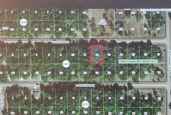 0.34 Acres of Residential Land for Sale in Citrus Springs, Florida