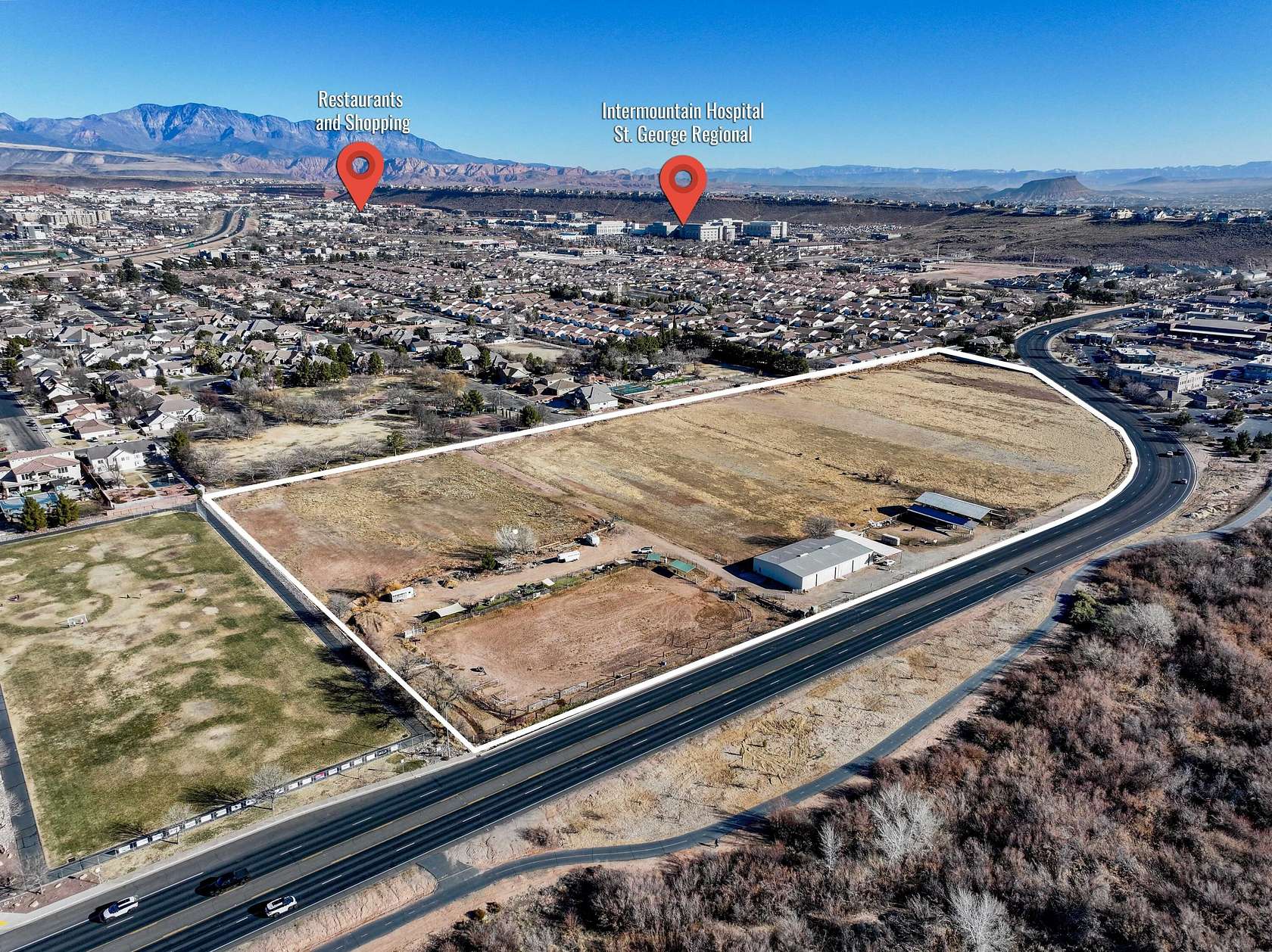 18.7 Acres of Commercial Land for Sale in St. George, Utah