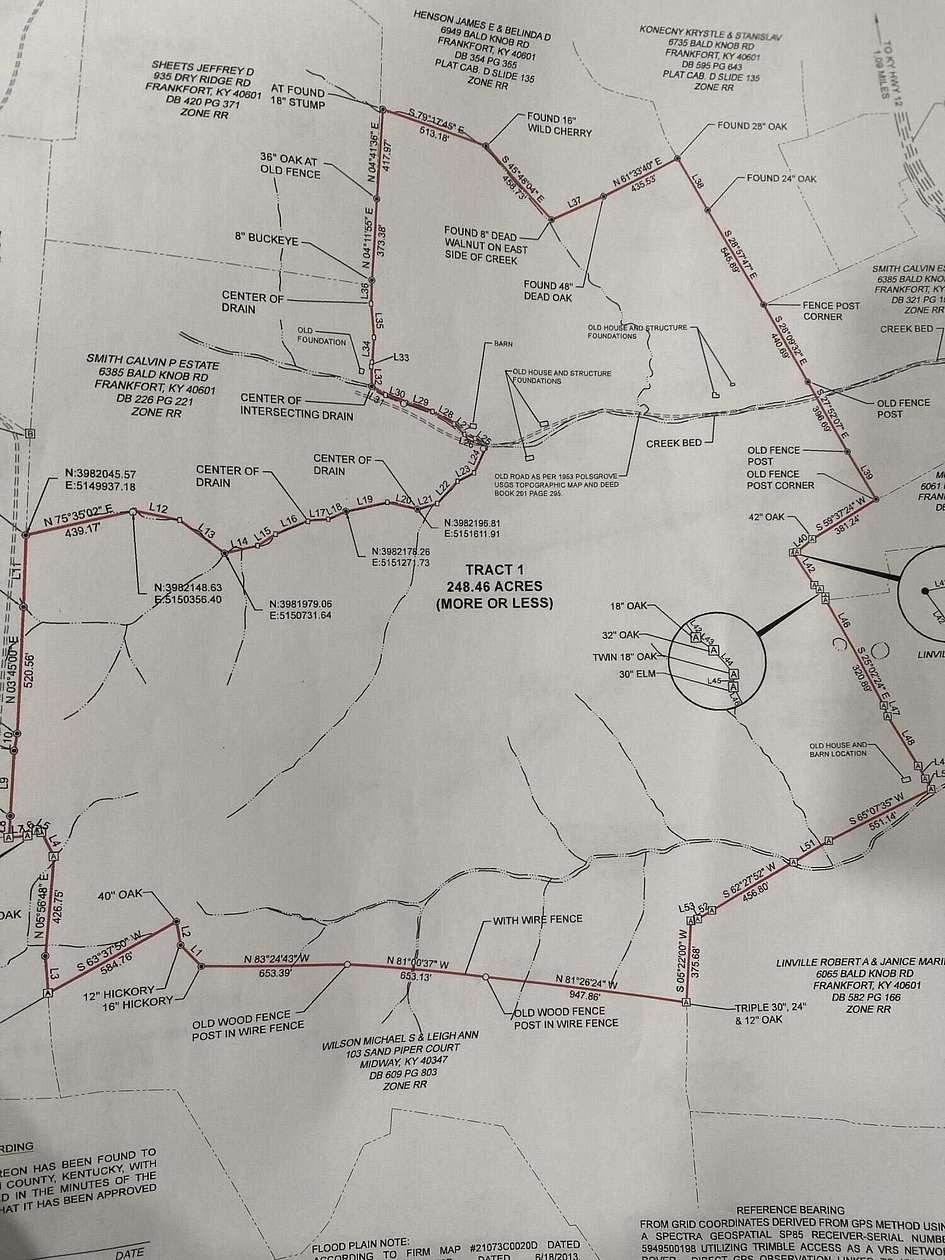 248 Acres of Recreational Land for Sale in Frankfort, Kentucky