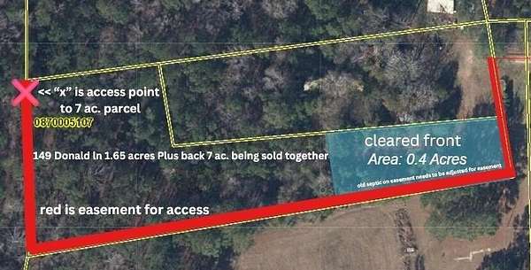 8.68 Acres of Residential Land for Sale in Bonneau, South Carolina