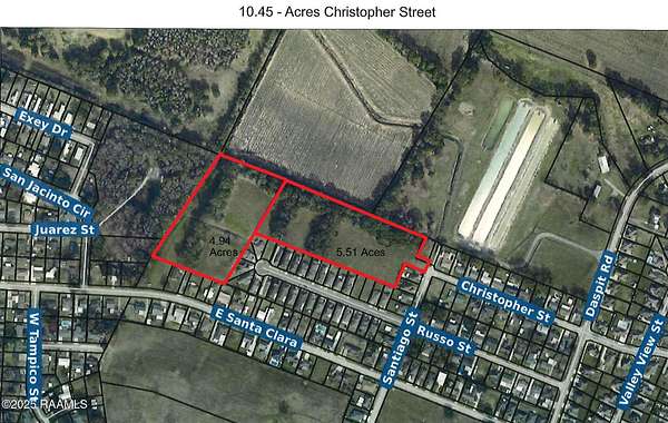 10.5 Acres of Land for Sale in New Iberia, Louisiana