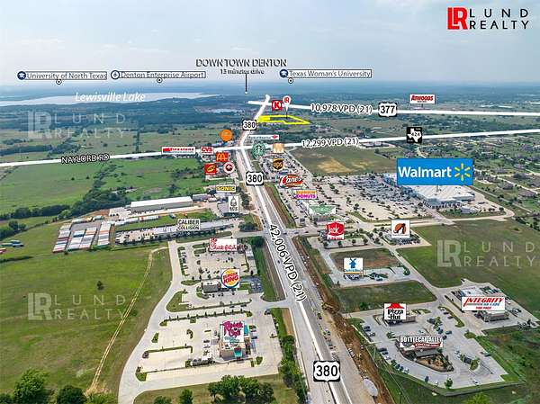 3.74 Acres of Commercial Land for Sale in Cross Roads, Texas