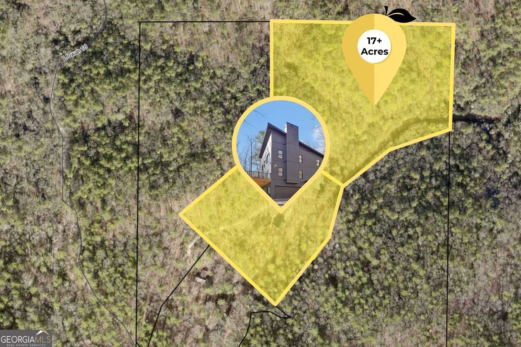 17 Acres of Land with Home for Sale in Dahlonega, Georgia