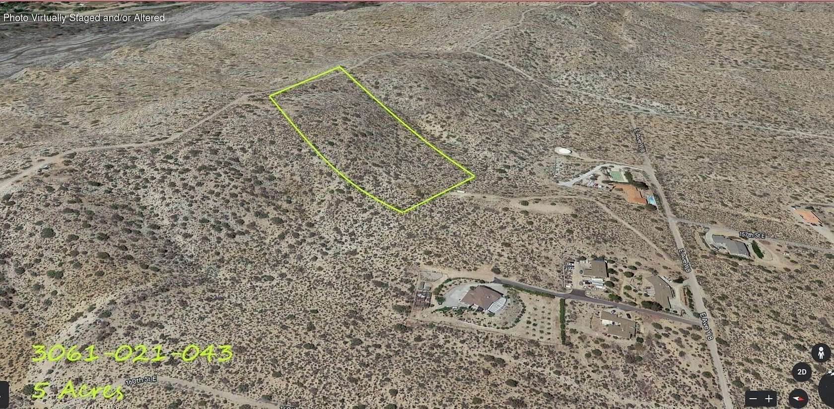 5 Acres of Land for Sale in Llano, California