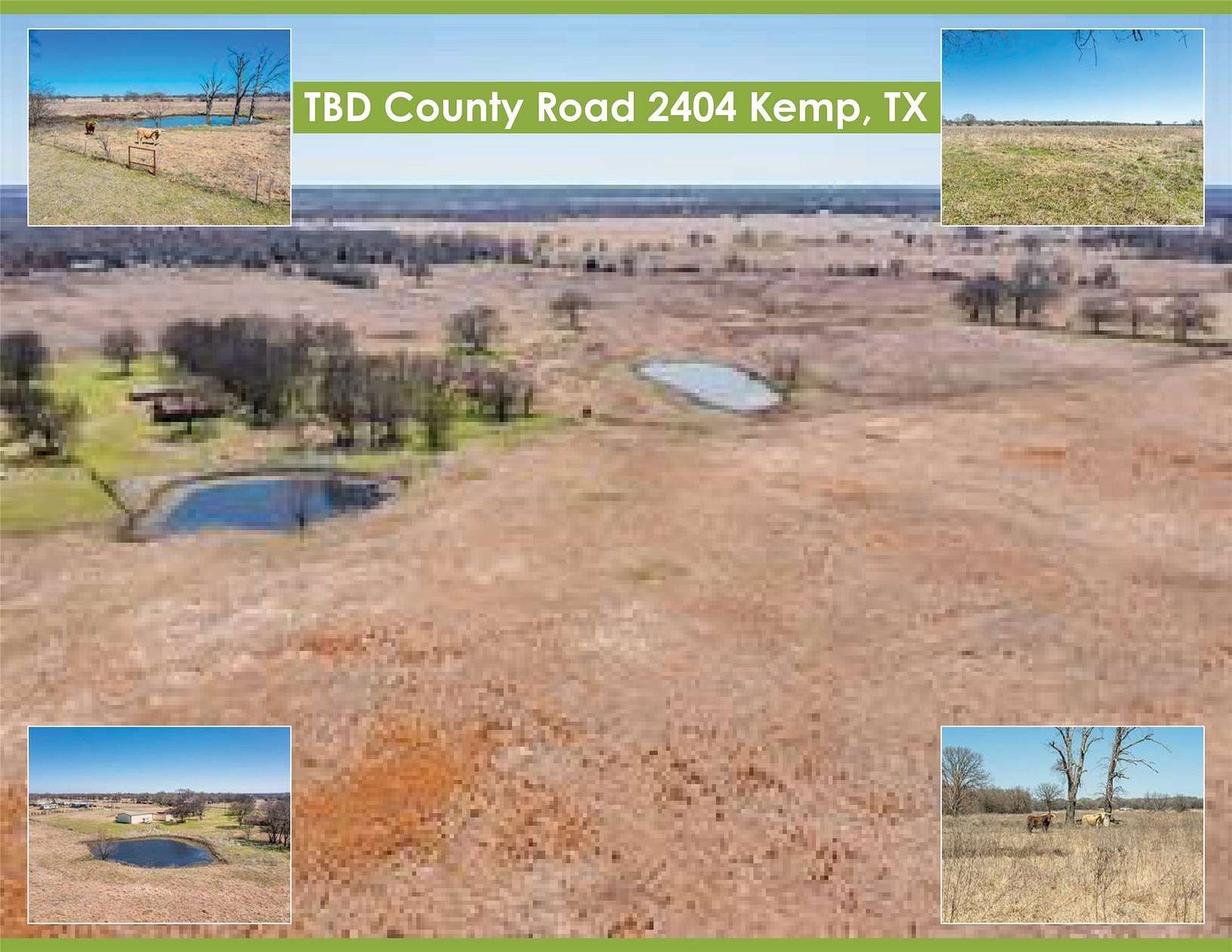 114 Acres of Agricultural & Residential Land for Sale in Kemp, Texas