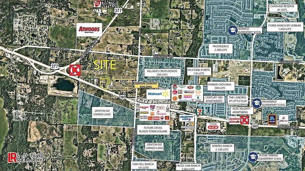 3 Acres of Commercial Land for Sale in Cross Roads, Texas