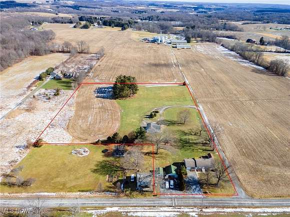 5.26 Acres of Residential Land with Home for Sale in New Springfield, Ohio