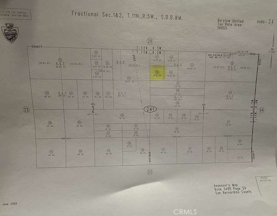 10.2 Acres of Land for Sale in Hinkley, California