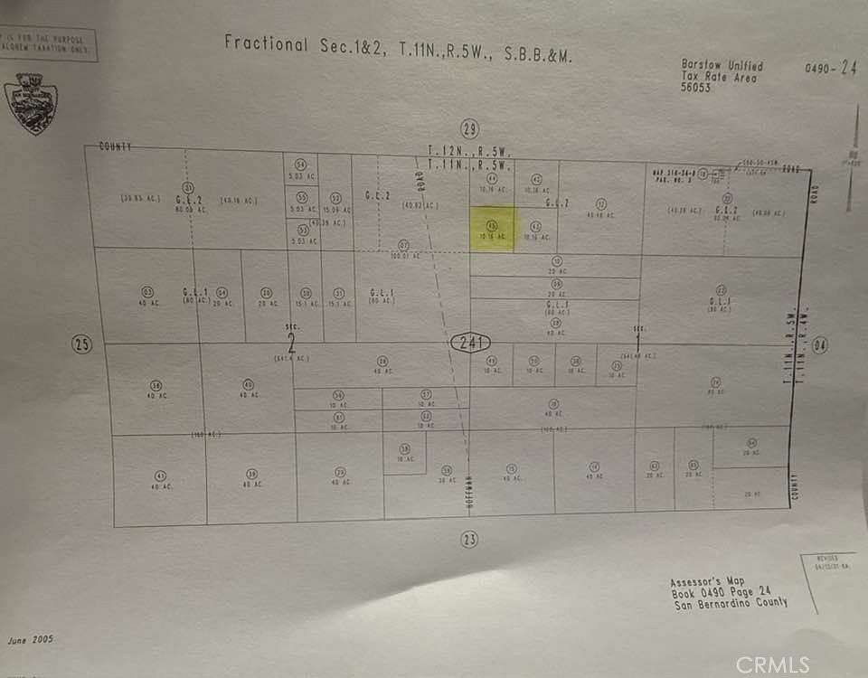 10.2 Acres of Land for Sale in Hinkley, California