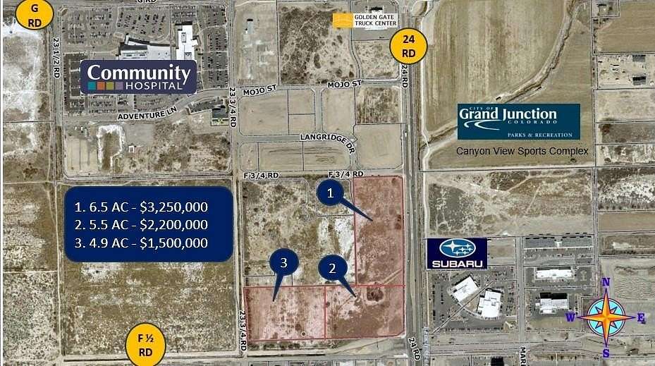 4.9 Acres of Commercial Land for Sale in Grand Junction, Colorado