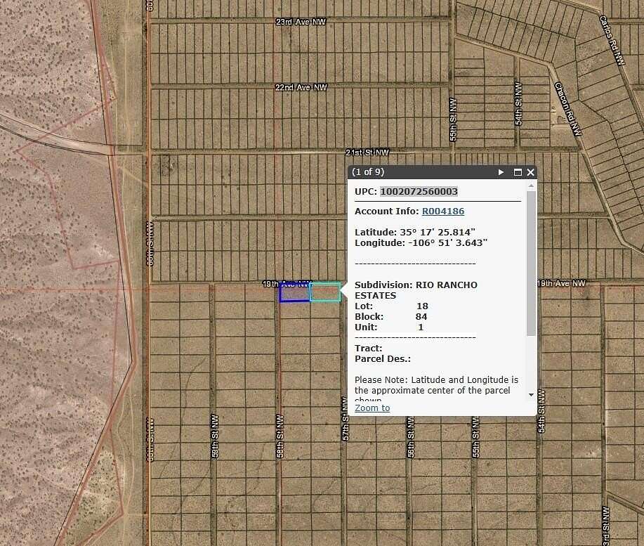 2 Acres of Land for Sale in Rio Rancho, New Mexico