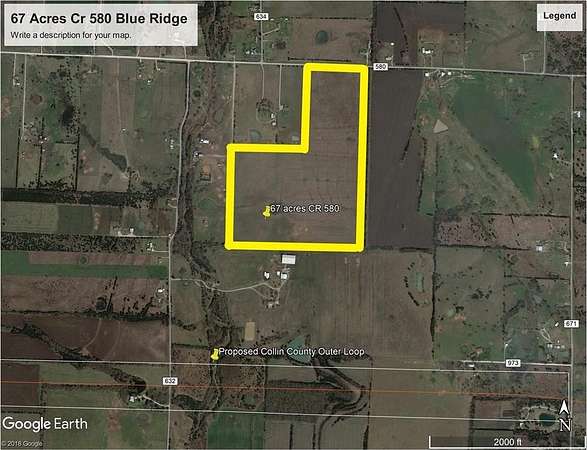 67.3 Acres of Agricultural & Residential Land for Sale in Blue Ridge, Texas