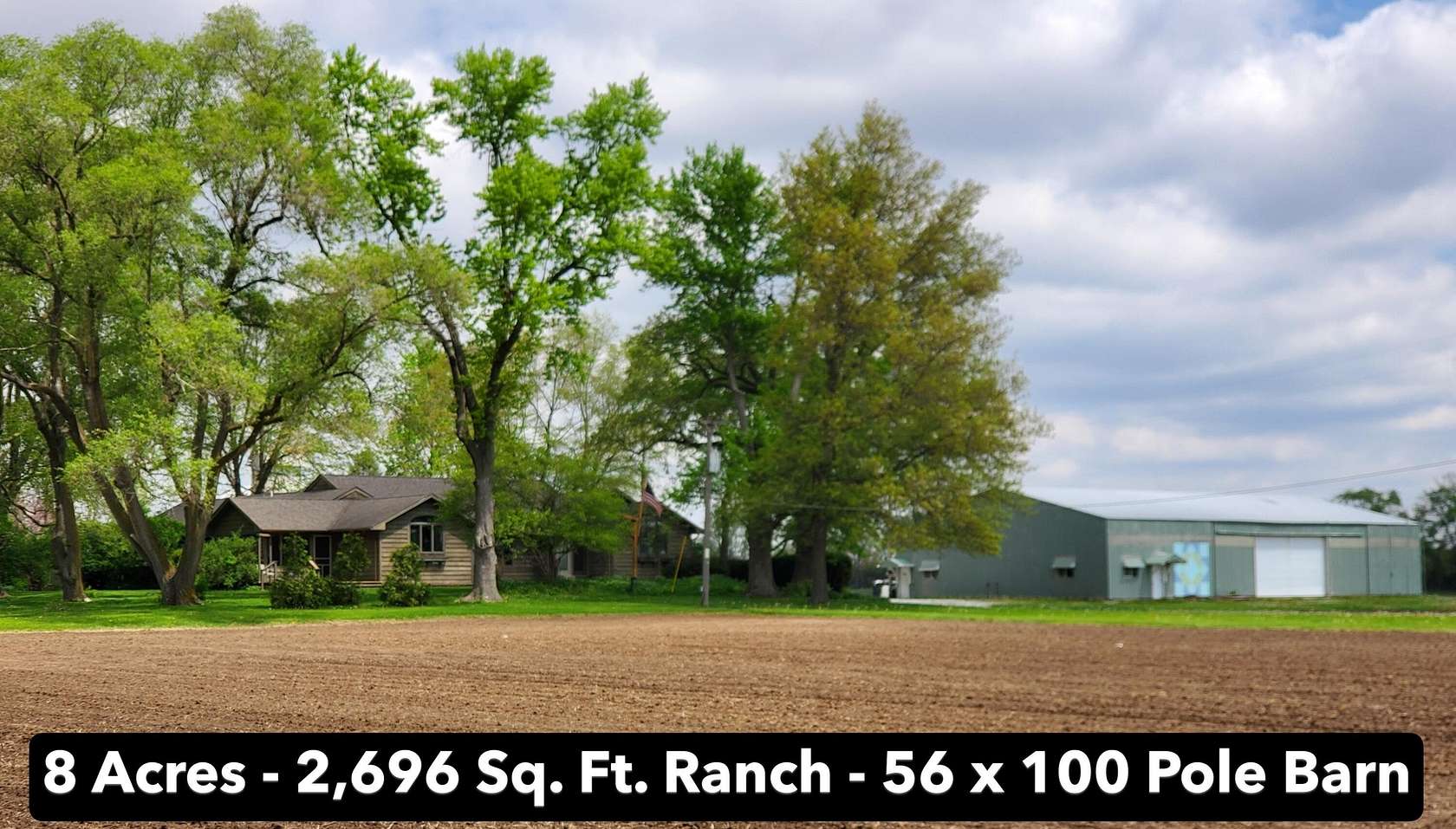 8 Acres of Residential Land with Home for Sale in Rensselaer, Indiana