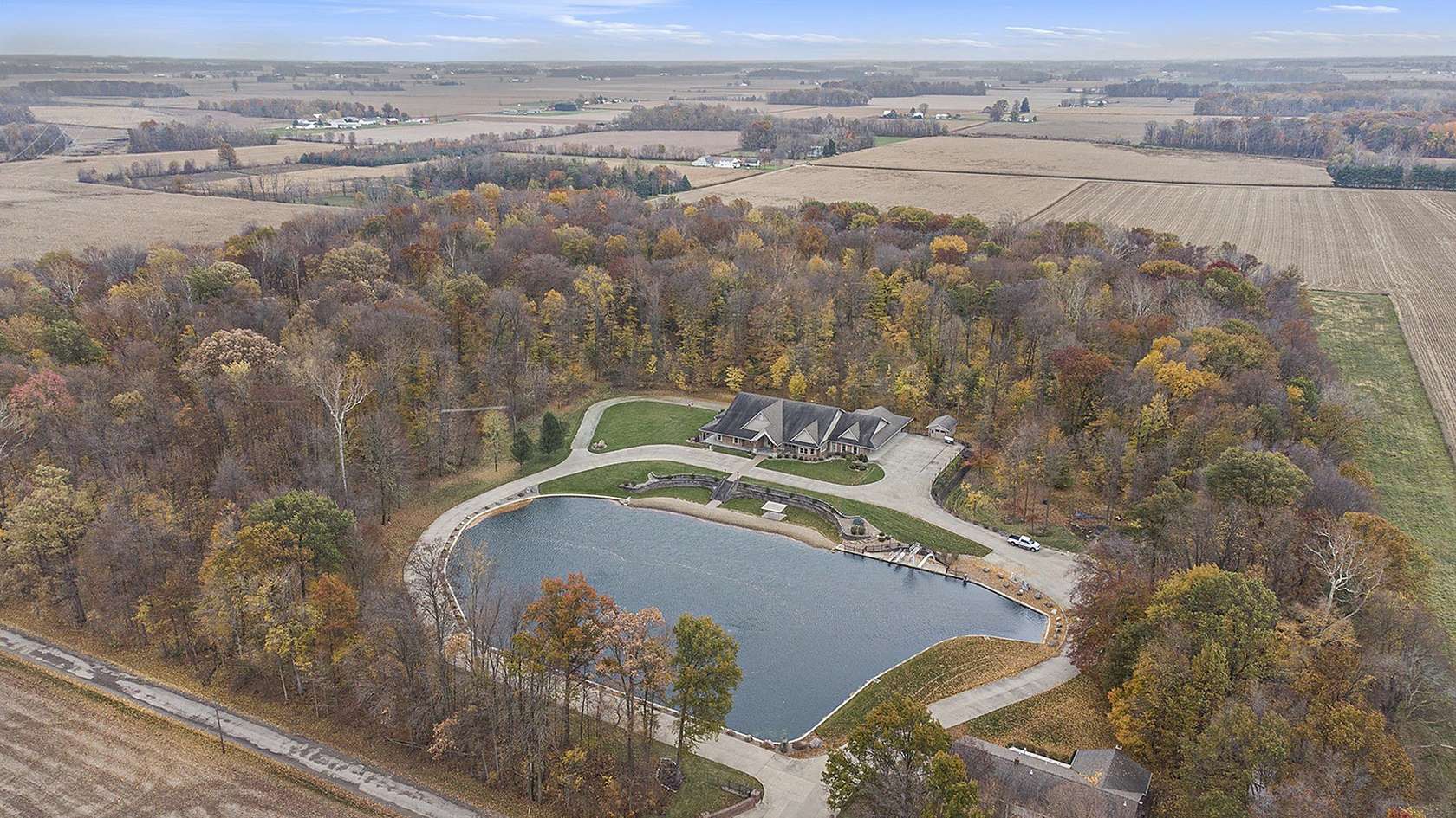 38.4 Acres of Recreational Land with Home for Sale in German Township, Indiana