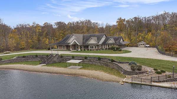 38.4 Acres of Recreational Land with Home for Sale in German Township, Indiana