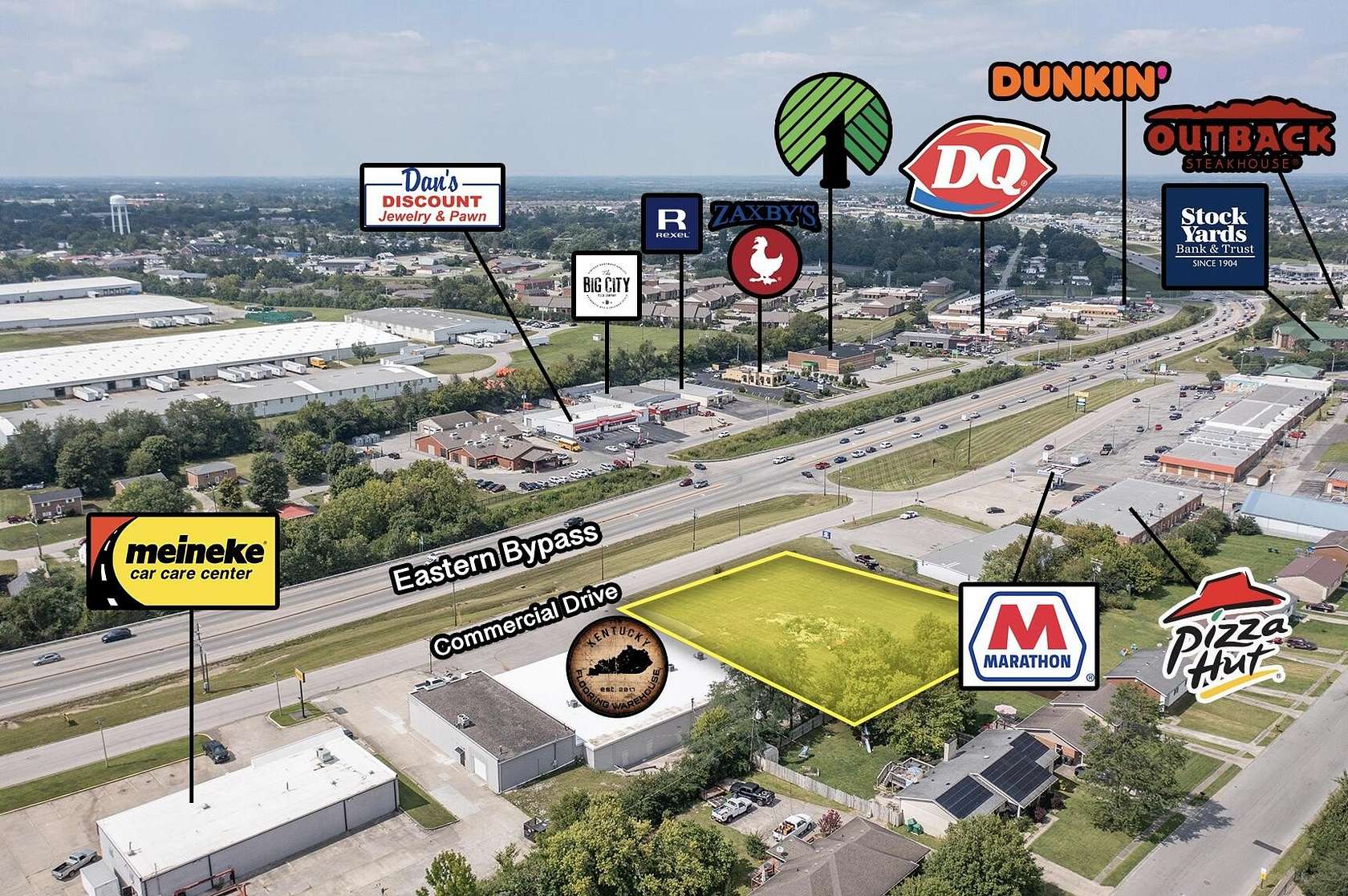 0.9 Acres of Commercial Land for Sale in Richmond, Kentucky