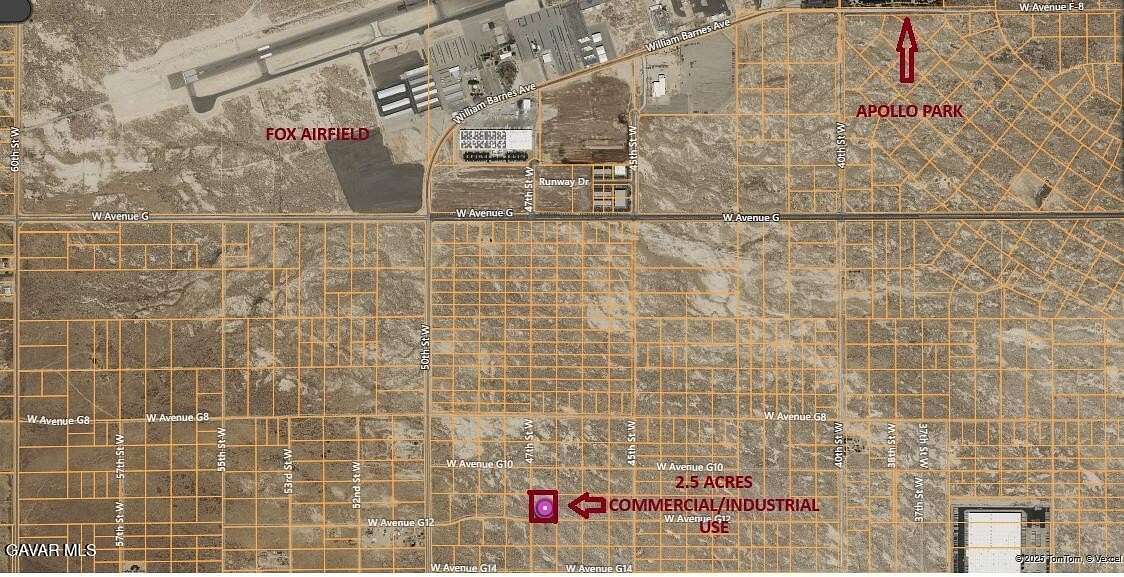 2.54 Acres of Commercial Land for Sale in Lancaster, California