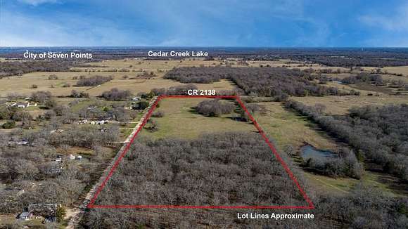 19.2 Acres of Land for Sale in Kemp, Texas