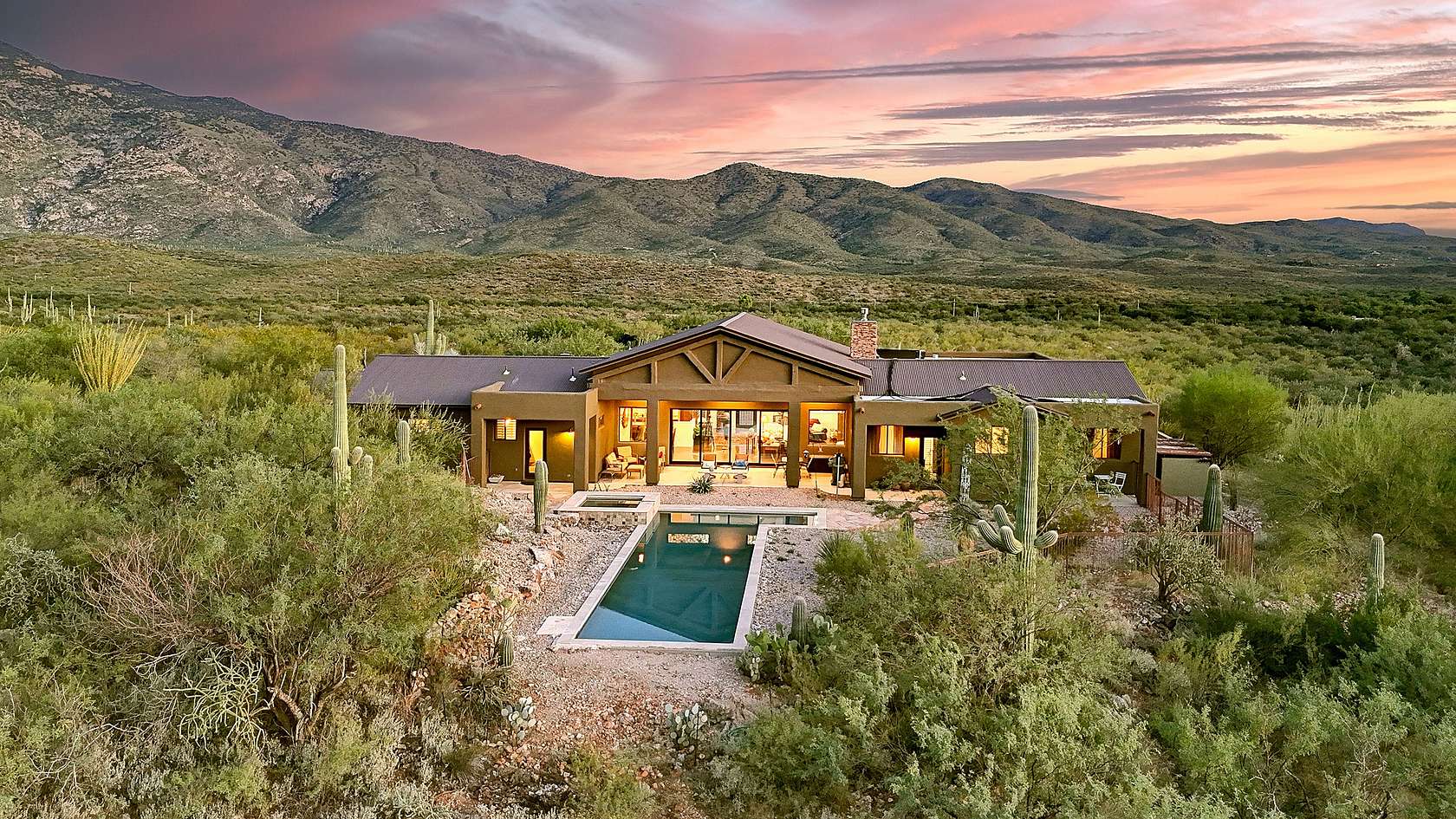 36.1 Acres of Land with Home for Sale in Vail, Arizona