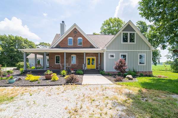 8.76 Acres of Land with Home for Sale in Lebanon, Indiana