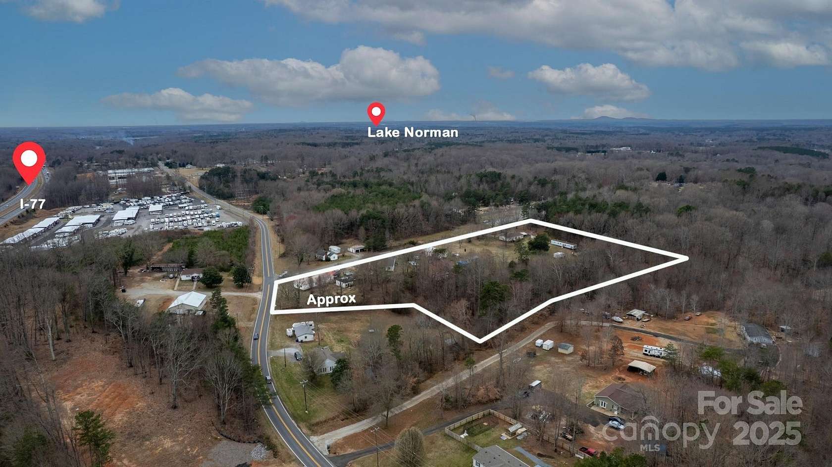 5.9 Acres of Commercial Land for Sale in Troutman, North Carolina