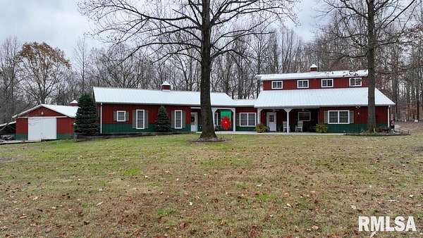 56 Acres of Recreational Land with Home for Sale in Thebes, Illinois