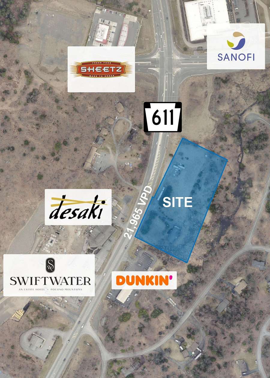 3.8 Acres of Improved Mixed-Use Land for Sale in Swiftwater, Pennsylvania