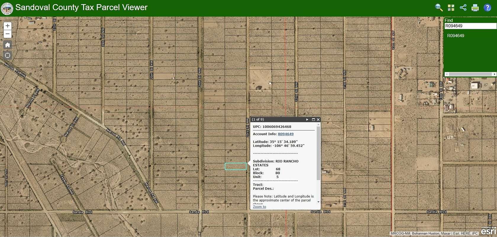 0.5 Acres of Land for Sale in Rio Rancho, New Mexico