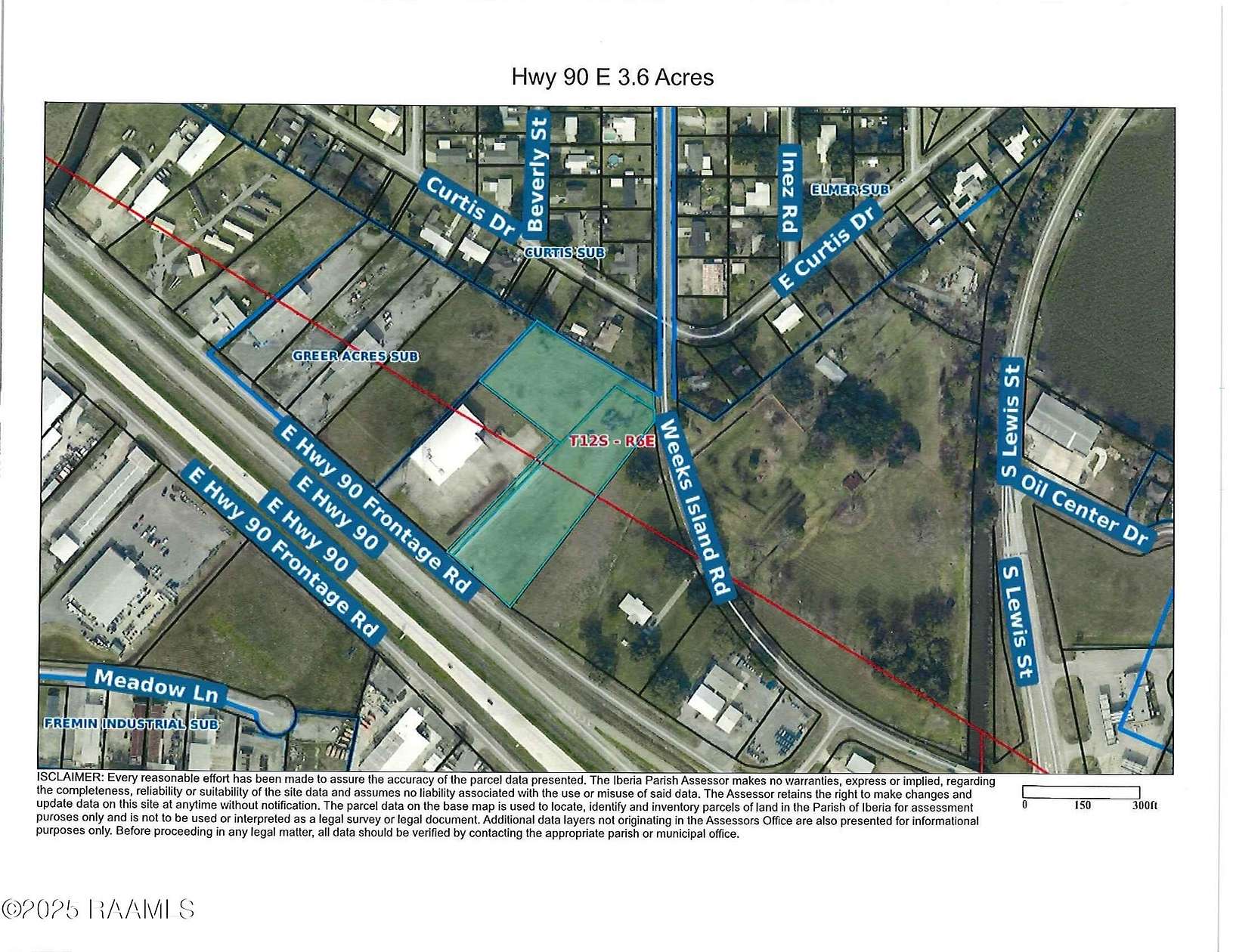 3.6 Acres of Commercial Land for Sale in New Iberia, Louisiana