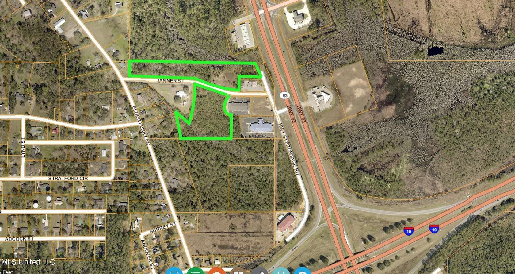 9.25 Acres of Land for Sale in Moss Point, Mississippi
