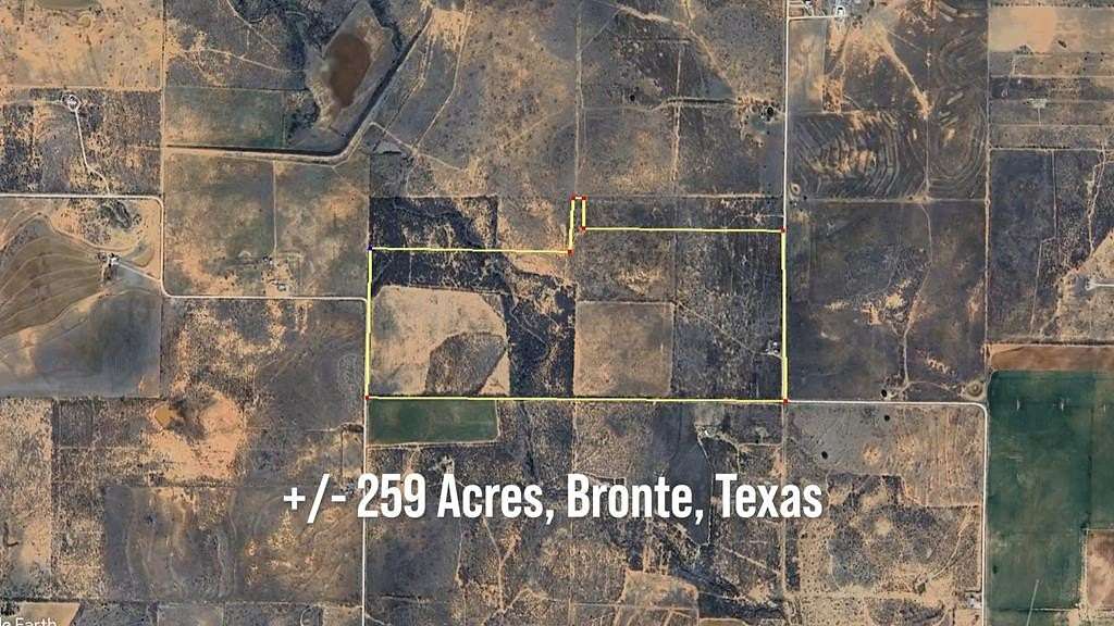 259 Acres of Land for Sale in Bronte, Texas