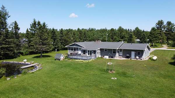 40 Acres of Land with Home for Sale in Rudyard, Michigan